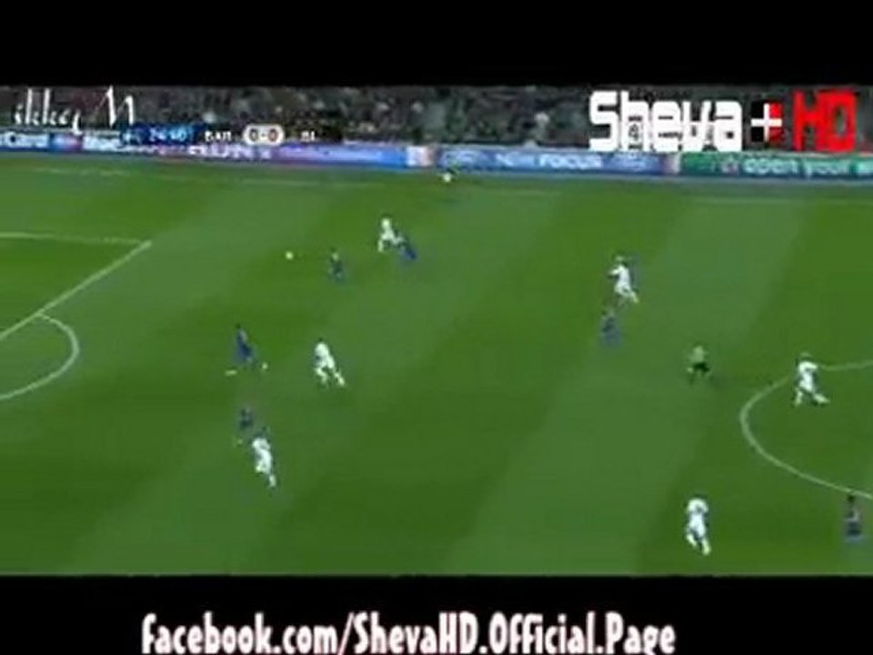 Barcelona vs Bayer Leverkusen 1-0 Goal Messi 25' | Champions League 07.03.2012