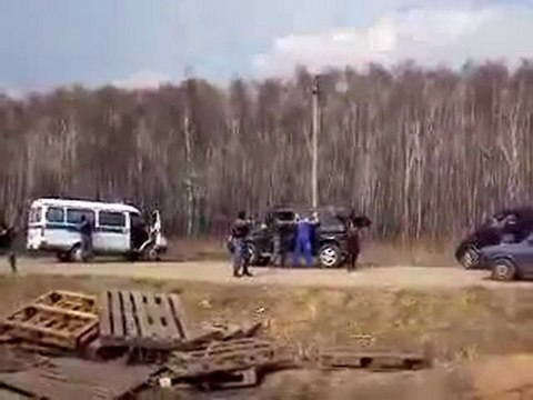 Chechens vs russian Omon