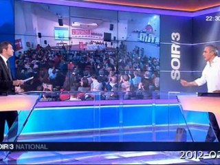 Philippe POUTOU ( NPA ) au Soir 3 du 26-02-2012
