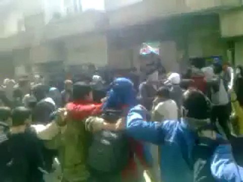 فري برس دمشق الحجر الأسود مظاهرة طلابية 7 3 2012 ج6