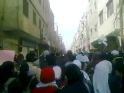 فري برس دمشق الحجر الأسود مظاهرة طلابية 7 3 2012 ج5
