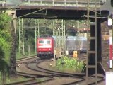 BR152, BR185, BR120, BR101, BR460, BR146, BR643, ICE T, BR629 beim Bf Andernach