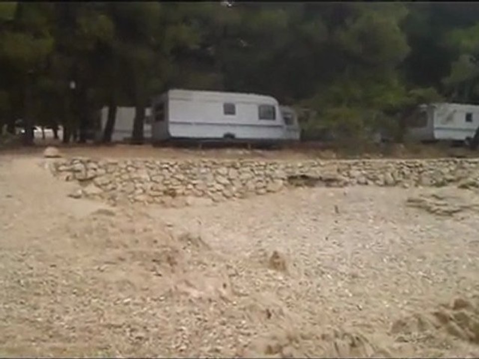 Kroatien: Am Strand vom Camping Adriatic