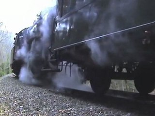 Dampfspektakel 2010 Plandampf Eifelquerbahn Schleudern des letzten Zuges vor Dockweiler Teil 02