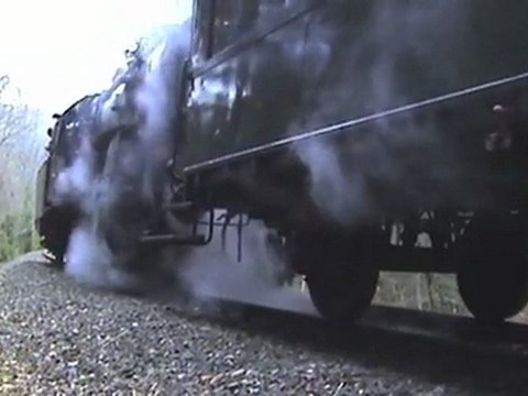 Dampfspektakel 2010 Plandampf Eifelquerbahn Schleudern des letzten Zuges vor Dockweiler Teil 02