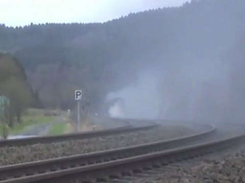 Dampfspektakel 2010 Plandampf kurz vor Bf Birresborn Pr T18, BR01, BR628.4, BR644