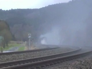 Dampfspektakel 2010 Plandampf kurz vor Bf Birresborn Pr T18, BR01, BR628.4, BR644