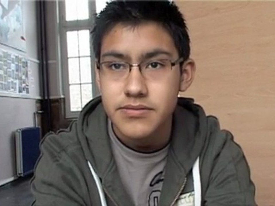 Jorge, en 3è au collège Jean-Jaurès de Saint-Ouen