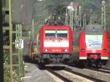 ERS BR189, 2x Railion BR185, DBAG BR185, R4C BR185, V100 mit Bauzug, BR425 Rheinbreitbach