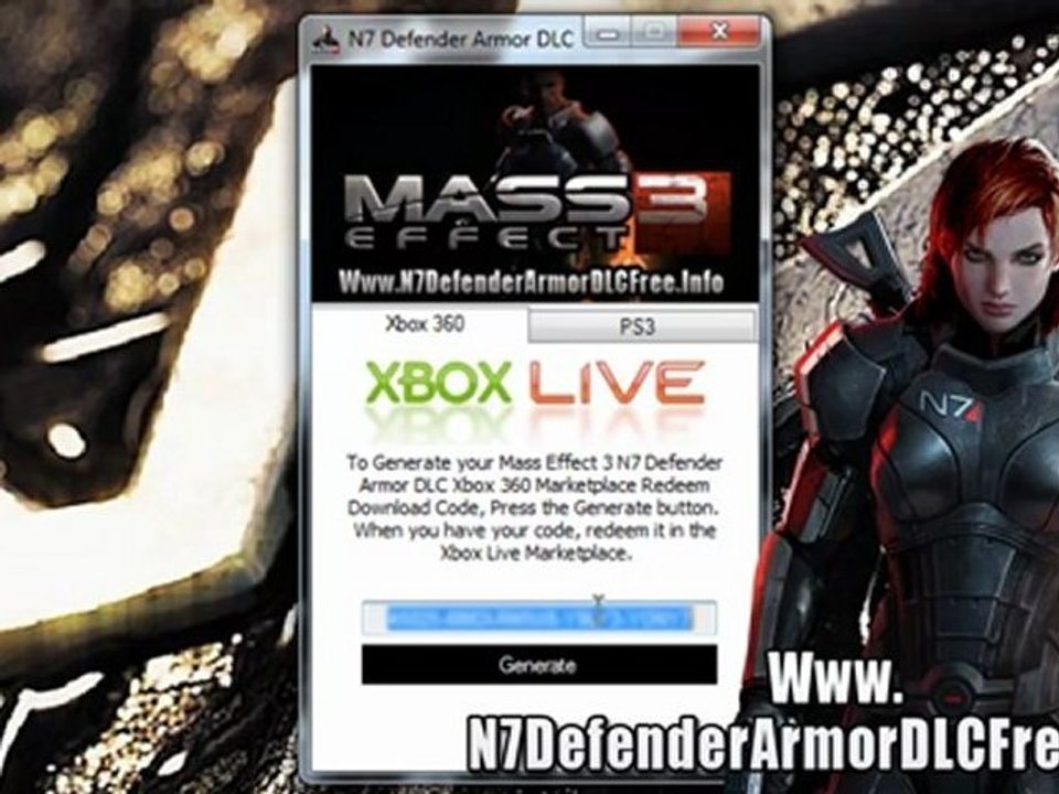 Get Free Mass Effect 3 N7 Defender Armor DLC