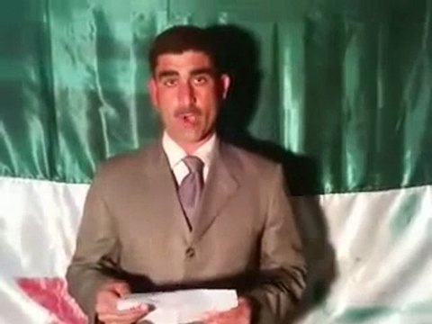 فري برس ادلب انشقاق عضو مجلس محافظة ادلب علي محمد عثمان8 3 2012