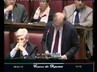 Lulli - Semplificazioni, sì a fiducia con grande soddisfazione (08.03.12)