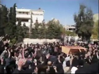 فري برس دمشق تشييع الشهيد مهند الملا المزة  الشافعي الخميس 8 3 2012