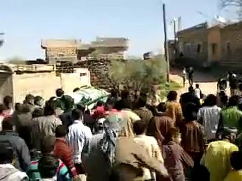 فري برس درعا علما تشييع الشهيد حسن قاسم قطف 8 3 2012