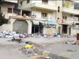 فري برس حمص حي الإنشاءات دمار بالقرب من المخبز الآلي 8 3 2012