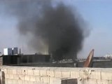 فري برس حمص أثار القصف على حي جب الجندلي 8 3 2012