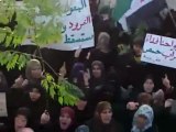 فري برس إدلب كفررومة  مظاهرة للحرائر نصرة للمدن المنكوبة  8 3 2012
