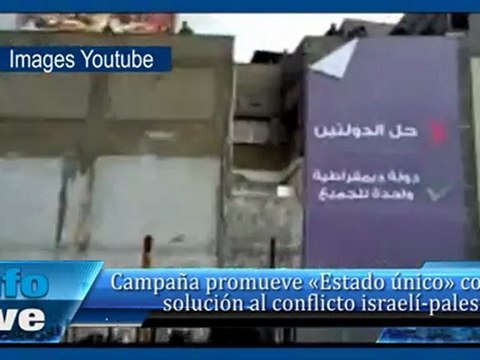 Campaña promueve «Estado único» como solución al conflicto israelí-palestino