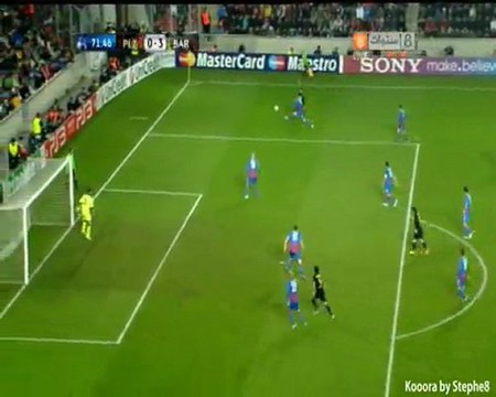 Viktoria Pilzno - FC Barcelona 0:4 1//11//2011 - Liga Mistrzów: faza grupowa (4. kolejka)
