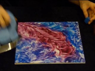 Réalisation d'une peinture à l'encaustique