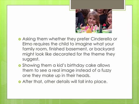 Pick The Kids Birthday Cake First When Hosting A Birthday Party