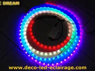 Démonstration strip led Magic Dream entièrement programmable. Programmes fournis avec le kit