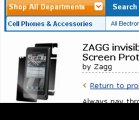 Zagg Motorola Droid 3 Screen Protector invisibleSHIELD
