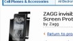 Zagg Motorola Droid 3 Screen Protector invisibleSHIELD