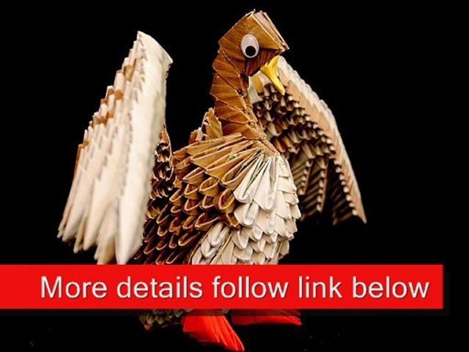 3D Origami Brown Duck
