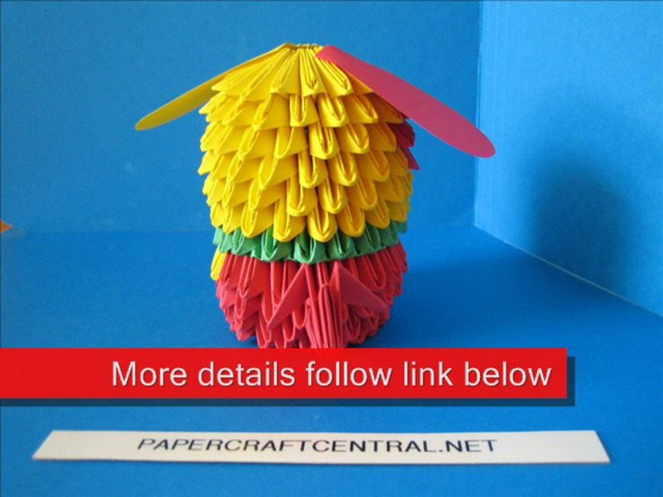 3D Origami Cartoon Dog