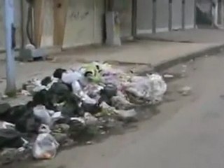 فري برس حمص الكورنيش الطريق العام الدولي القمامه بالطريق 8 3 2012