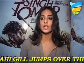 Mahi Gill jumps over the wall