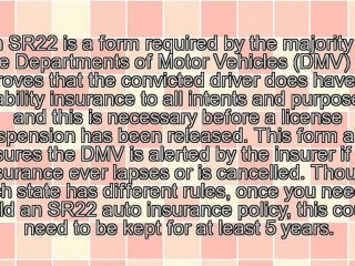 What&#39;s A SR22 Car Insurance Policy?