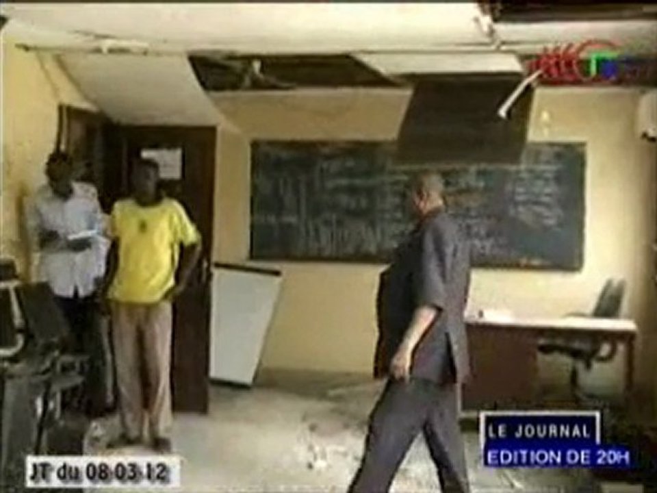 Les dégâts subis par les bureaux de l’ONEMO