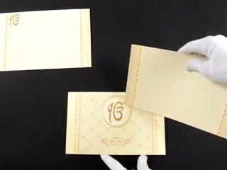 4059, Cream Color, Sikh Cards, Punjabi Wedding Invitations, Sikh Wedding Invitations, Wedding Cards