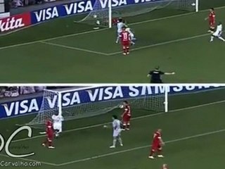 NEYMAR split screen goals tela dividida (Santos 3x1 Internacional)