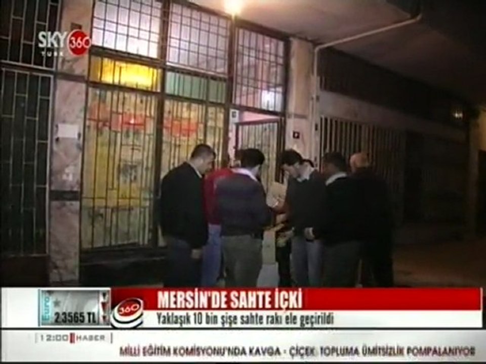 Mersin'de Sahte İçki