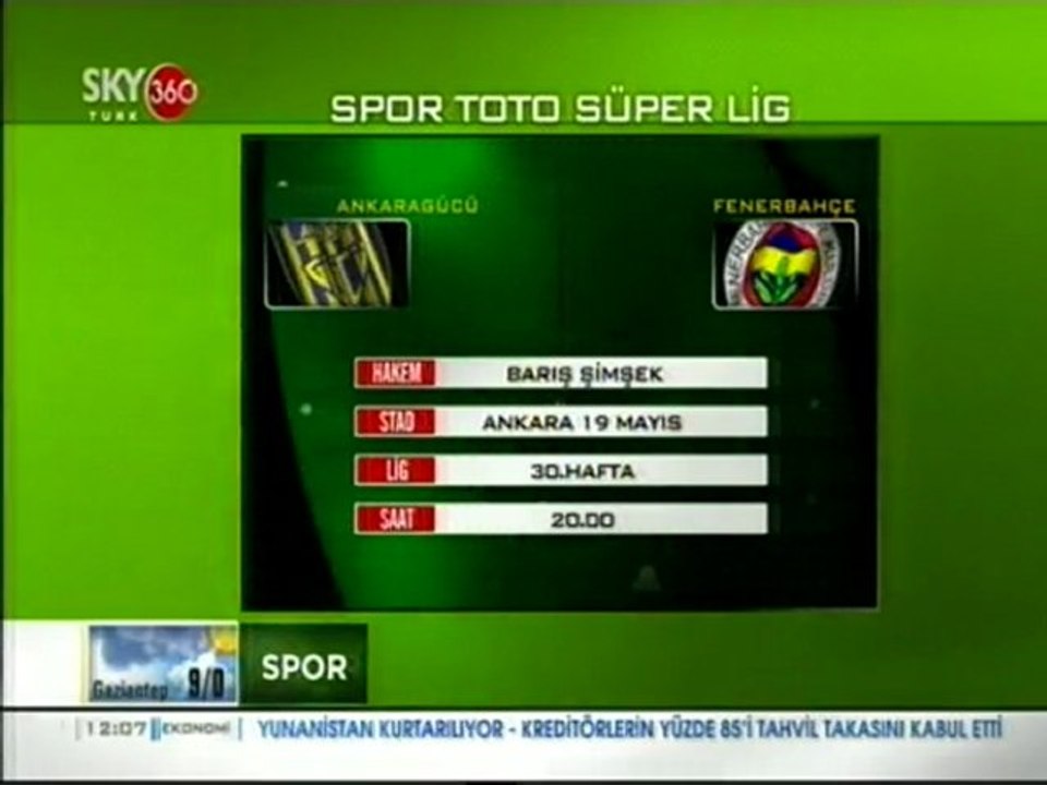 Fenerbahçe-Ankaragücü