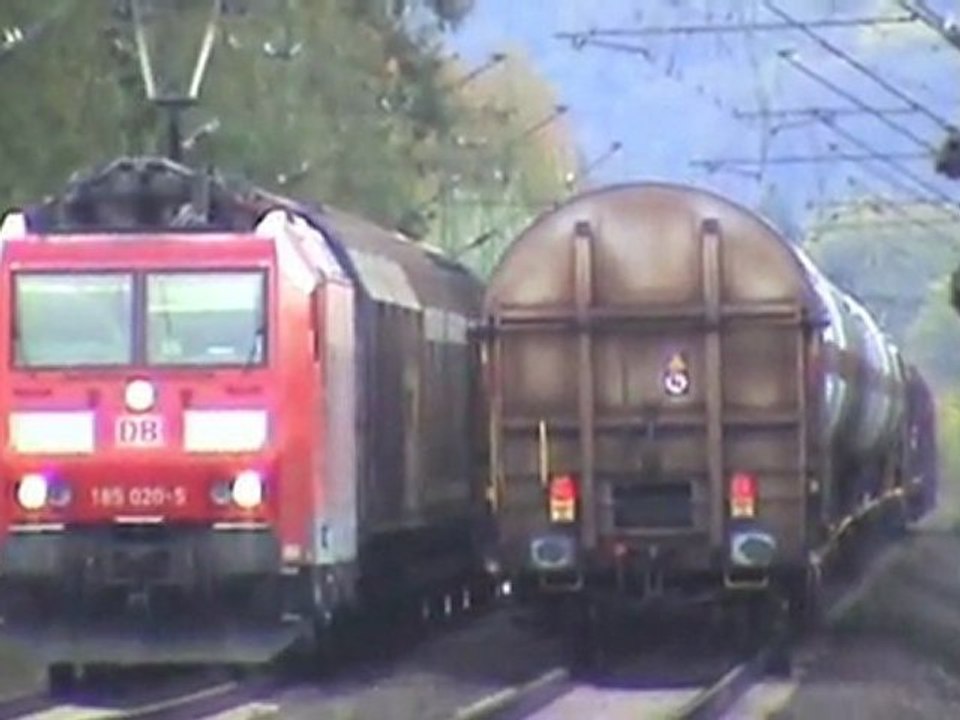 Taurus BR182, 3x BR151, 2x BR185, BR152, BR143 bei Rheinbreitbach