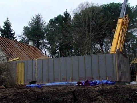 Assemblage des murs ossature bois- BioClimatique Construction