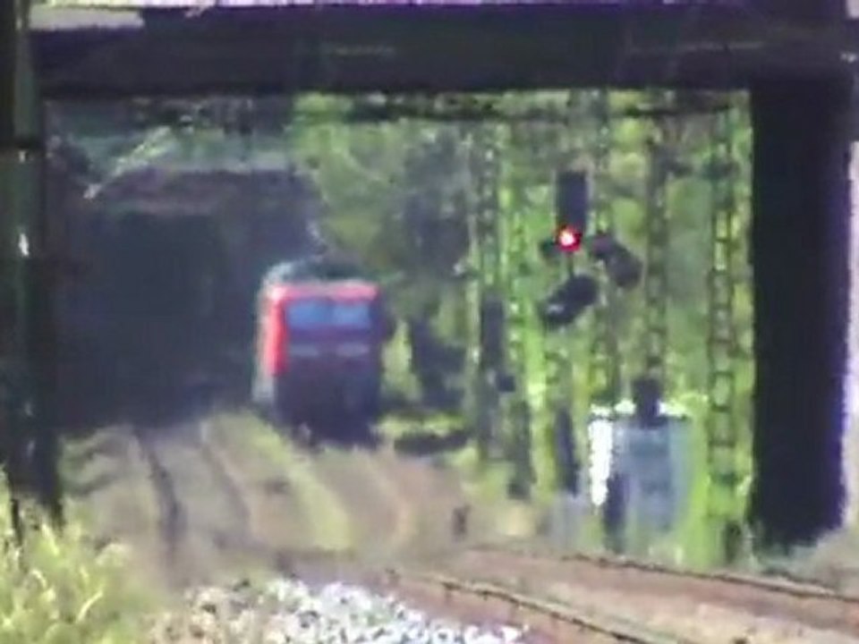 Gleismesszug, 2x BR185, 2x BR143 St  Augustin Hangelar