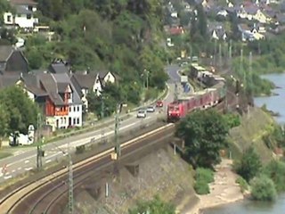 Rurtalbahn Mak, 2x BR185, BR143 nordwärtiges Ortsende Neuwied