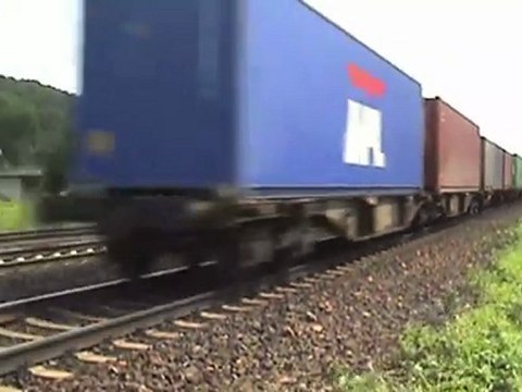 SNCF Prima, 2x BR189, 2x BR145, BR185, ICEIII, BR425, BR143 nordwärtiges Ortsende Unkel