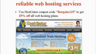 Hostgator Coupon Code For 25% Off All Hosting Plans - Coupon for Hostgator
