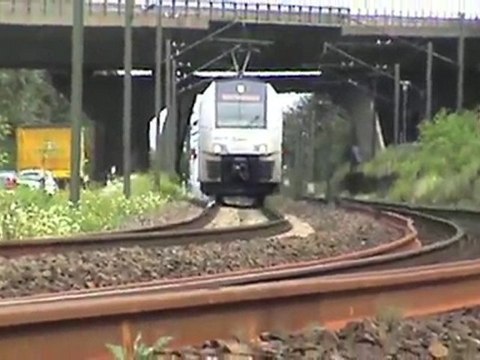Crossrail BR185, 2x BR101, 2x BR146, 2x BR460 südwärtiges Ortsende Namedy