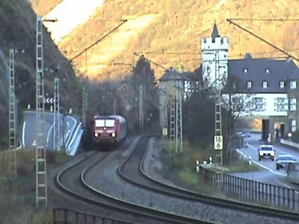 BR151 Doppeltraktion, BR140, BR181, 3x BR143 Lehmen a.d. Mosel