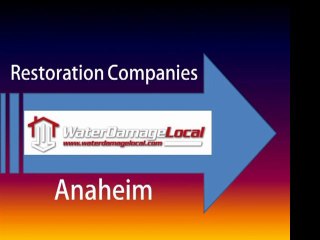 Anaheim Restoration Companies