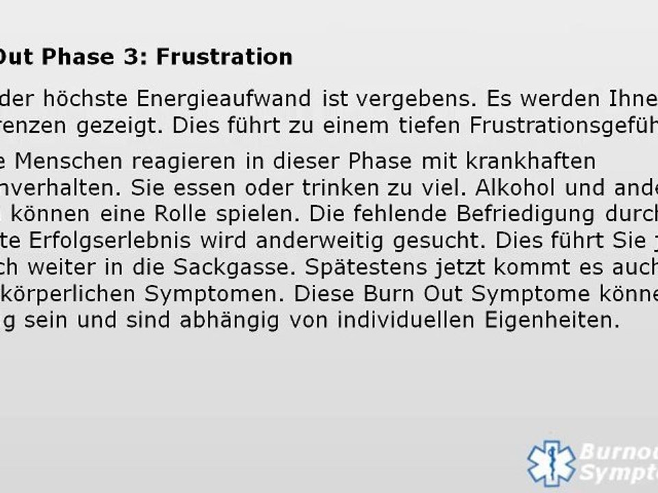 Die 5 Burn Out Phasen