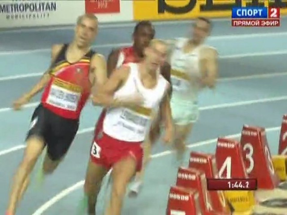 800м 5 забег Мужчины - Чемпионат Мира в помещении Стамбул 2012