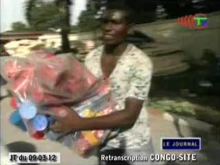 Christel Sassou N’Guesso fait un don aux sinistrées du site de la cathédrale